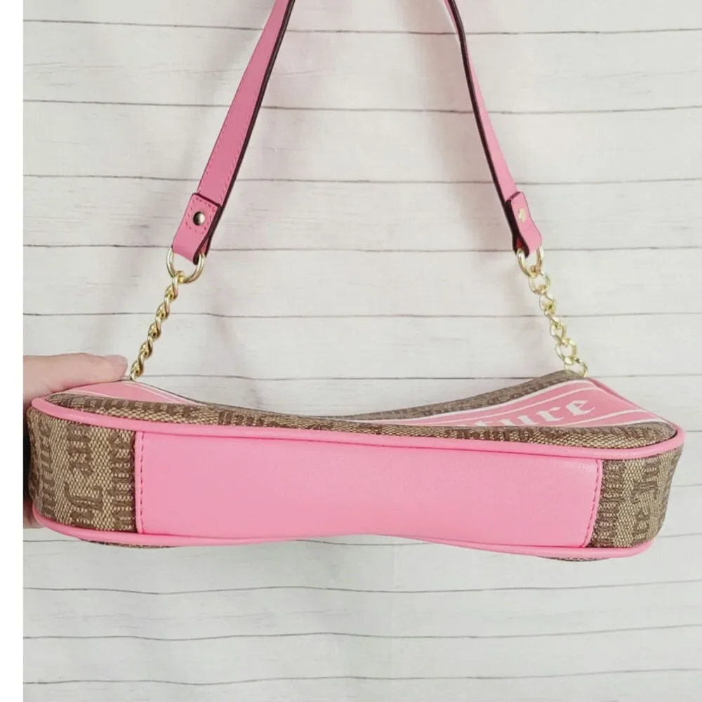 JUICY COUTURE Chestnut Chino Pink Fashionista Shoulder Bag